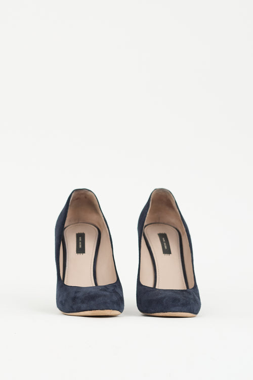 Marc Jacobs Navy Suede 
Sequin Pump