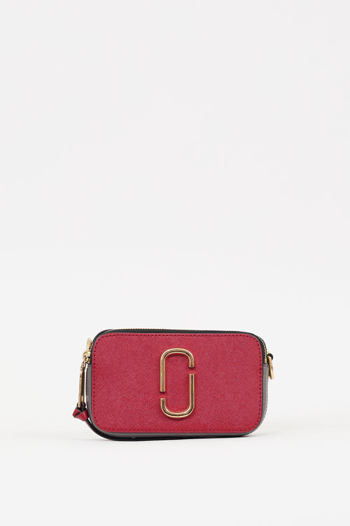 Marc Jacobs Red 
Multi Leather Snapshot Bag