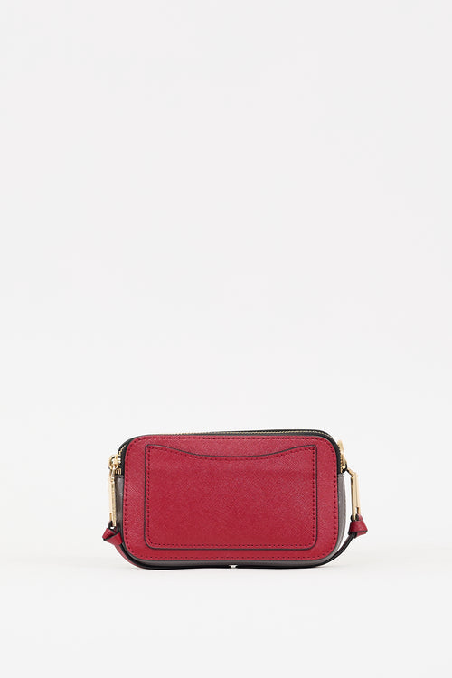 Marc Jacobs Red 
Multi Leather Snapshot Bag