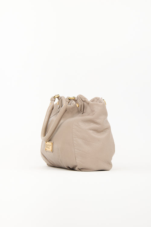 Marc Jacobs Taupe Leather Fran Q Bag