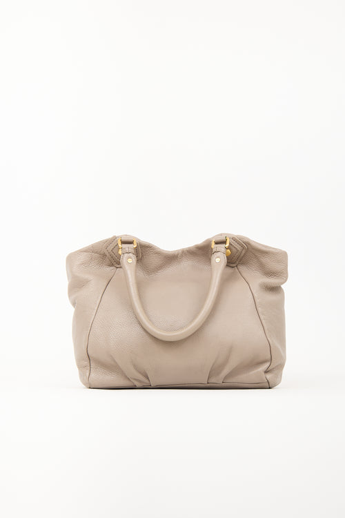 Marc Jacobs Taupe Leather Fran Q Bag