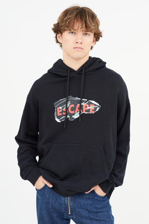 Marcelo Burlon Black Escape Hoodie