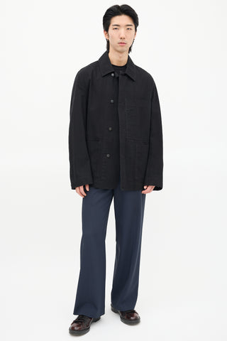 Margaret Howell Black Canvas Work Jacket