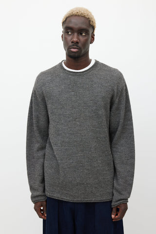 Margaret Howell Grey Wool Knit Sweater