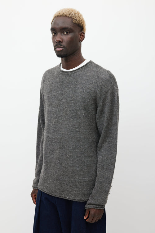 Margaret Howell Grey Wool Knit Sweater