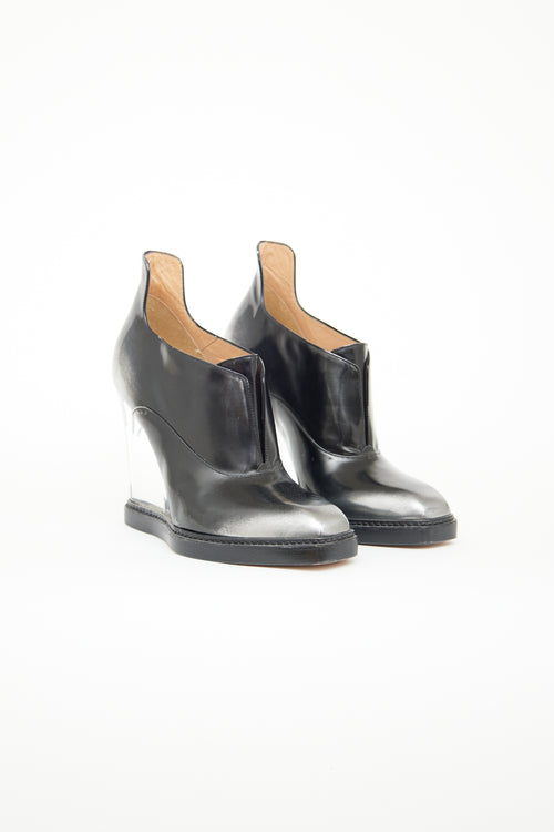 Maison Margiela Black 
Silver Nail Wedge