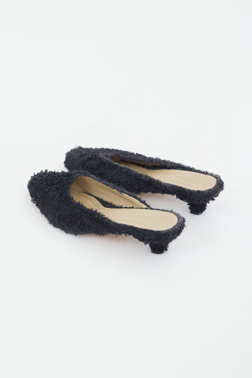 Mari Giudicelli Navy Terry Mule