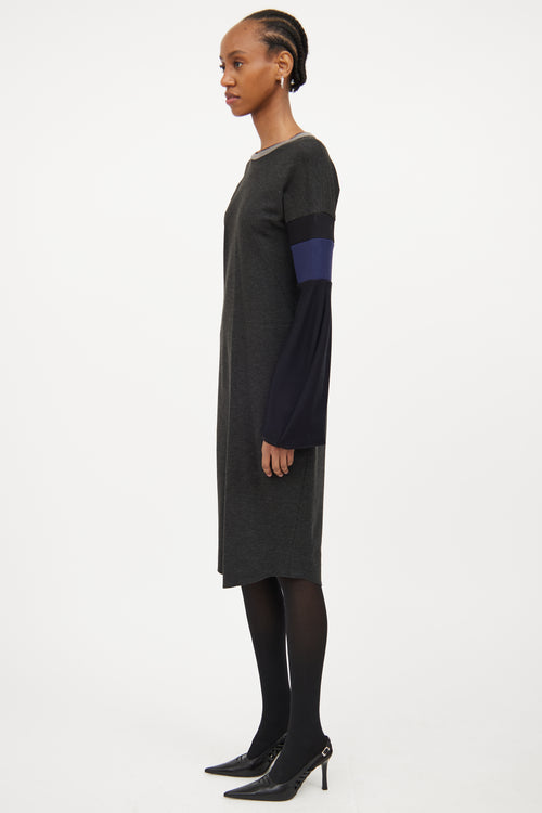 Dark 
Panelled Dress