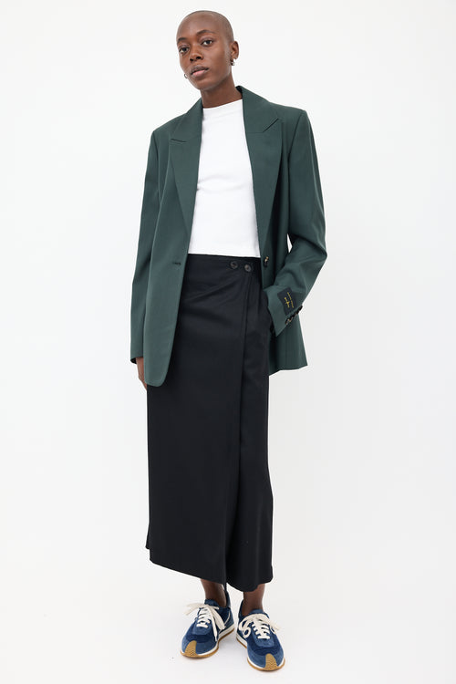 Marina Moscone Dark Green Oversized Blazer