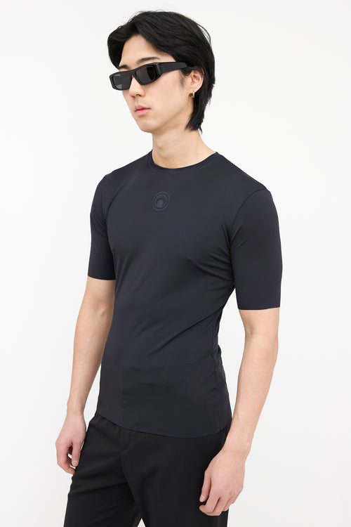 Marine Serre White Line Logo T-Shirt