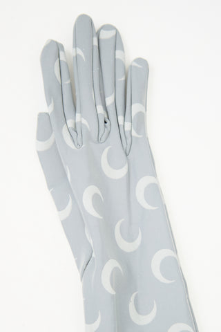 Marine Serre Reflective Moon Long Gloves