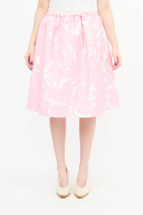 Marni A-Line Floral Skirt