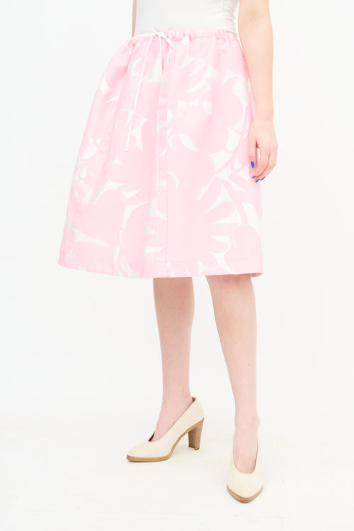 Marni A-Line Floral Skirt