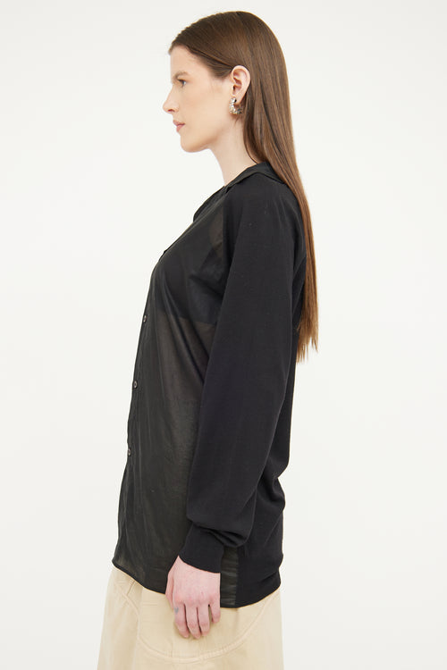 Marni Black Button Up Top