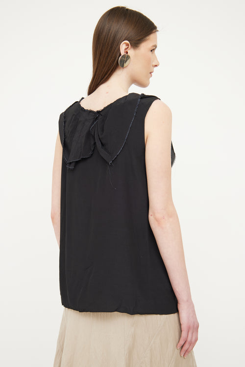 Marni Black Tiered Ruffle Top