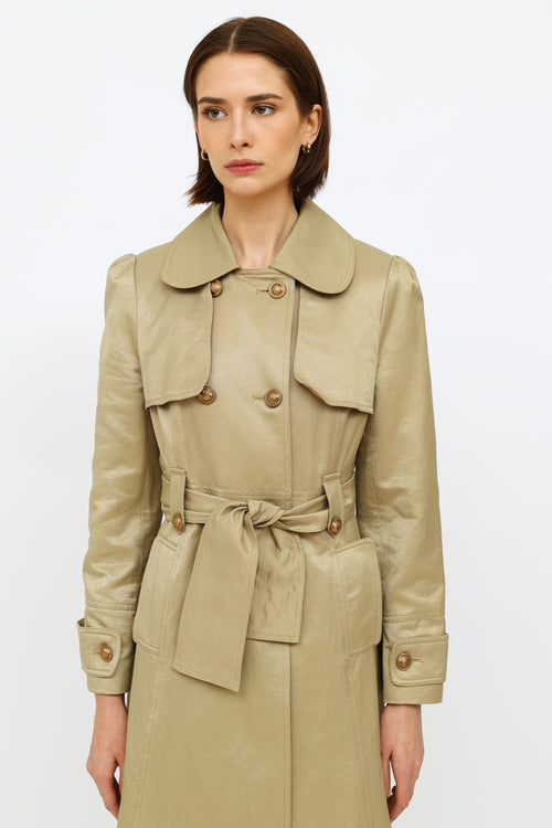 Marni Beige Double Breasted Trench Coat