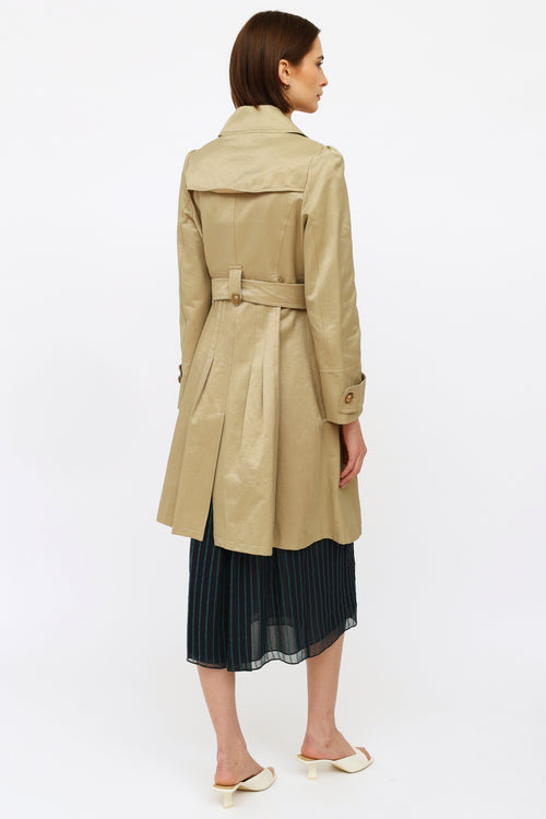 Marni Beige Double Breasted Trench Coat