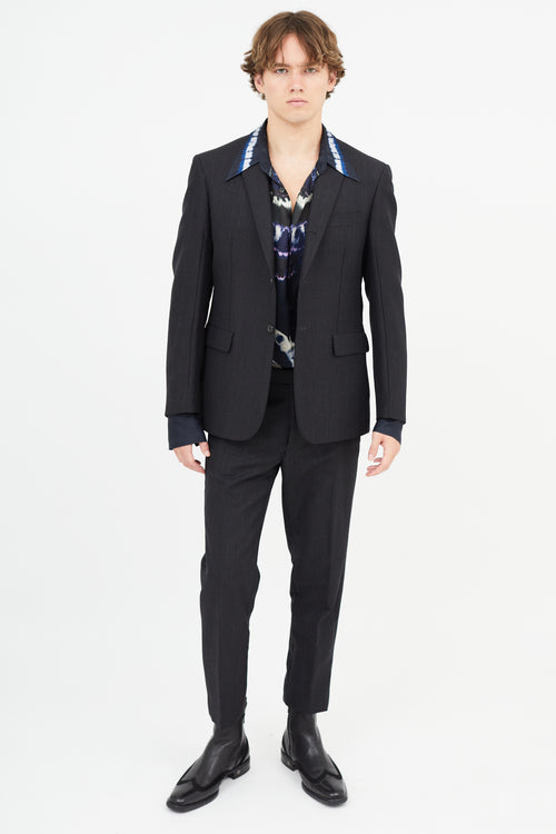 Marni Grey Wool 
Mohair Blazer