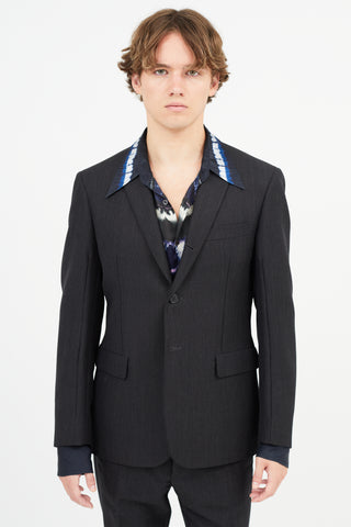 Marni Grey Wool 
Mohair Blazer