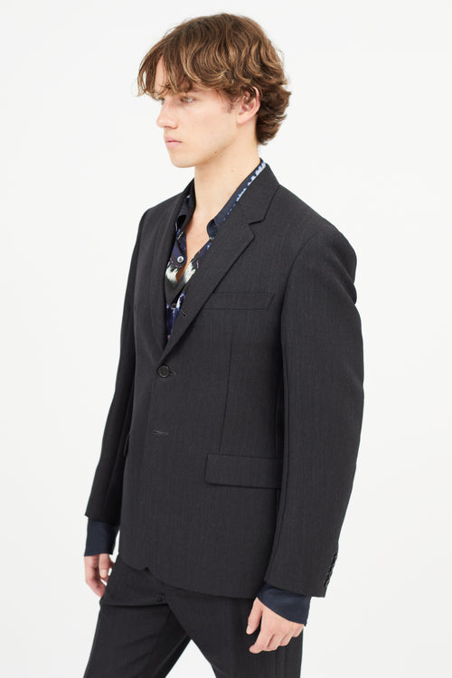 Marni Grey Wool 
Mohair Blazer