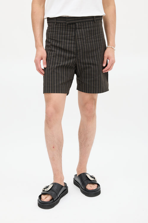 Marni Black 
Brown Plaid Short