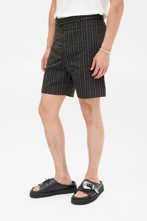 Marni Black 
Brown Plaid Short