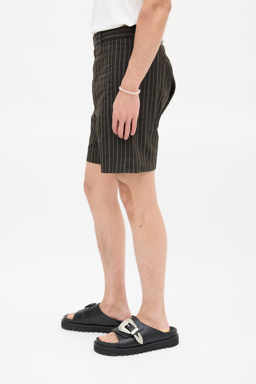 Marni Black 
Brown Plaid Short