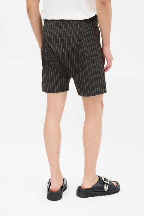 Marni Black 
Brown Plaid Short