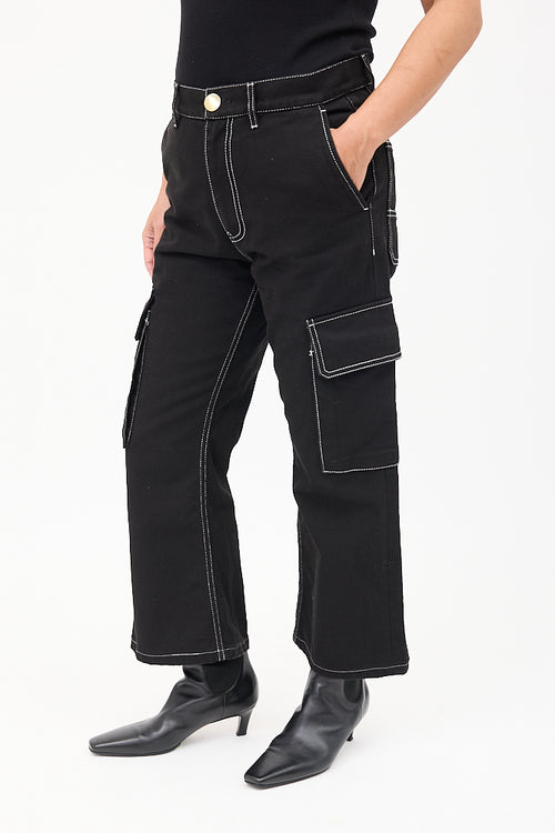 Marni Black Cargo Straight Leg Jeans