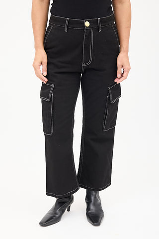 Marni Black Cargo Straight Leg Jeans