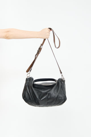 Marni Black Leather Frame Bag