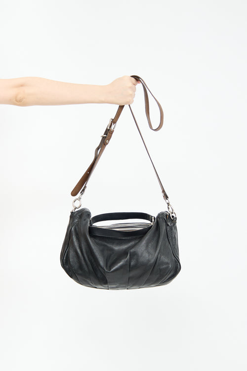 Marni Black Leather Frame Bag