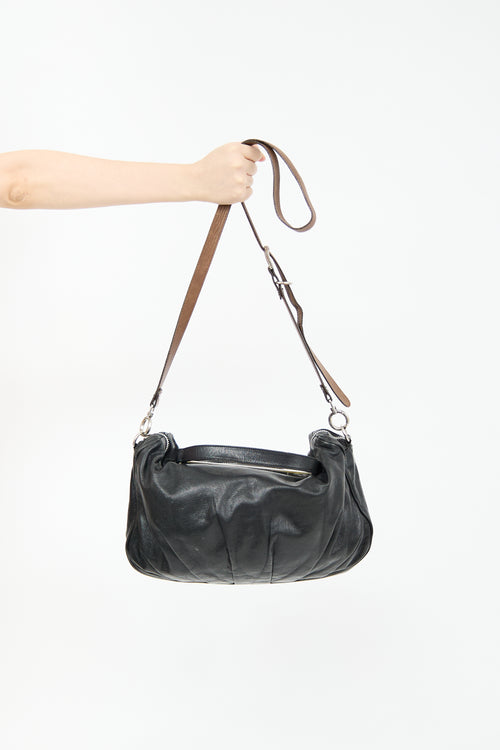 Marni Black Leather Frame Bag