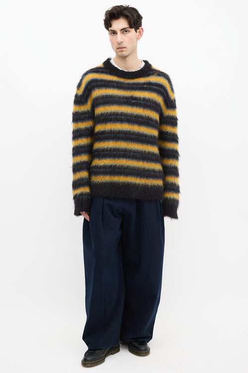 Marni Black 
Multi Mohair Fuzzy Wuzzy Sweater