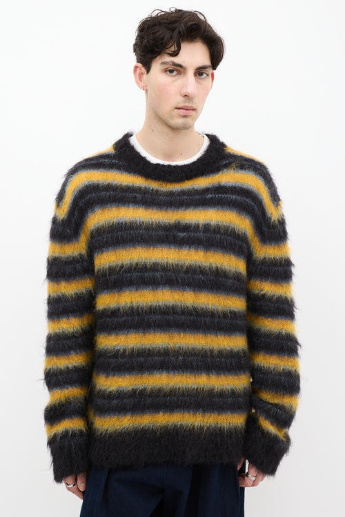 Marni Black 
Multi Mohair Fuzzy Wuzzy Sweater