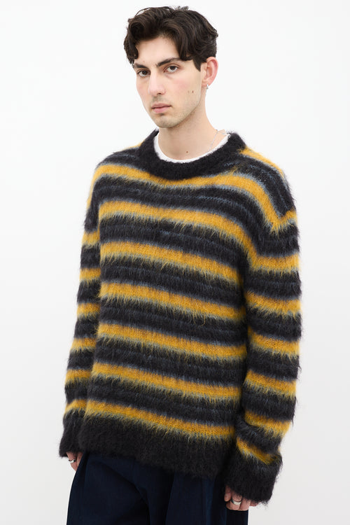 Marni Black 
Multi Mohair Fuzzy Wuzzy Sweater