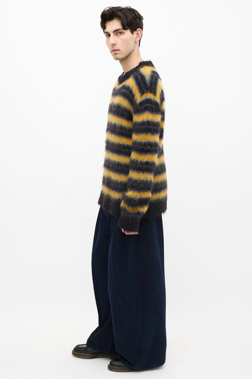 Marni Black 
Multi Mohair Fuzzy Wuzzy Sweater