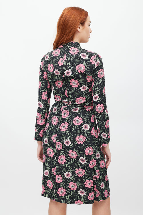 Marni Black 
Multicolour Floral Dress