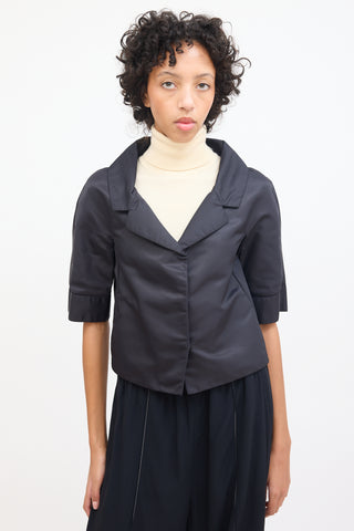 Marni Black Nylon Half Sleeve Jacket