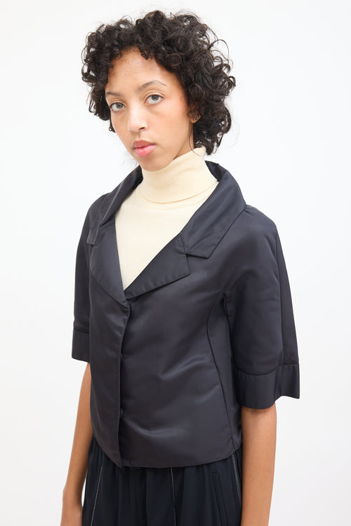 Marni Black Nylon Half Sleeve Jacket