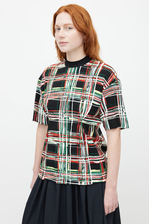 Marni Black 
Multicolour Check Top