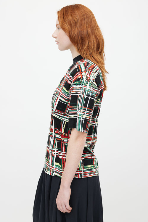 Marni Black 
Multicolour Check Top