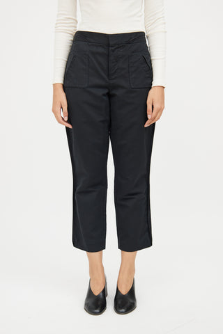 Marni Black Pleat Square Straight Pant