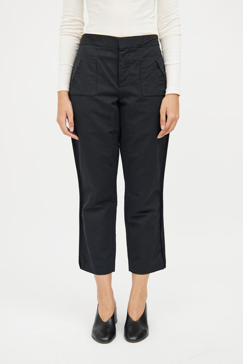 Marni Black Pleat Square Straight Pant