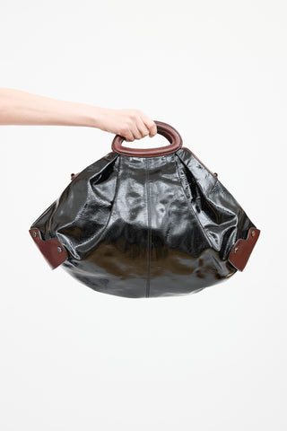 Marni Patent Leather Balloon Shoulder Bag