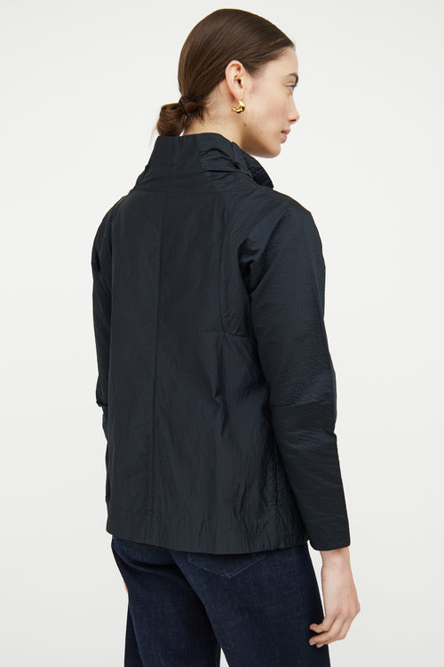 Marni Black Seersucker Pleated Jacket