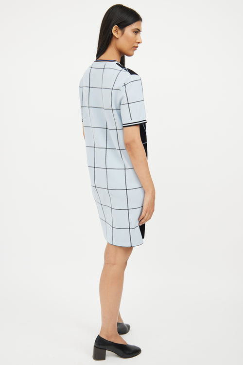 Marni Navy 
Blue Check Dress