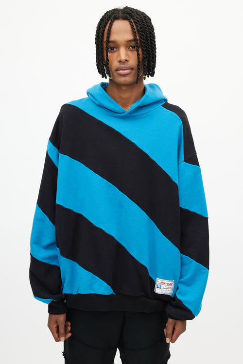 Marni Blue 
Black Striped Hoodie