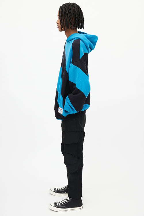 Marni Blue 
Black Striped Hoodie