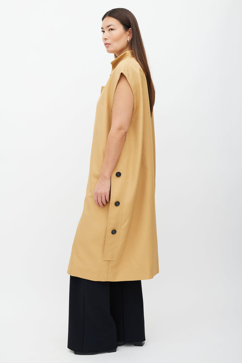 Marni Beige Modular Sleeveless Trench Coat